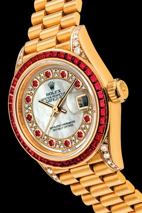 rolex watch with ruby chips|rolex diamond rubies.